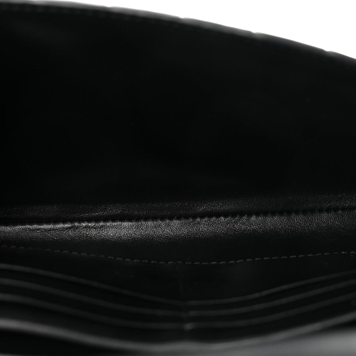Nappa Intrecciato Long Andiamo Top Handle Clutch Black
