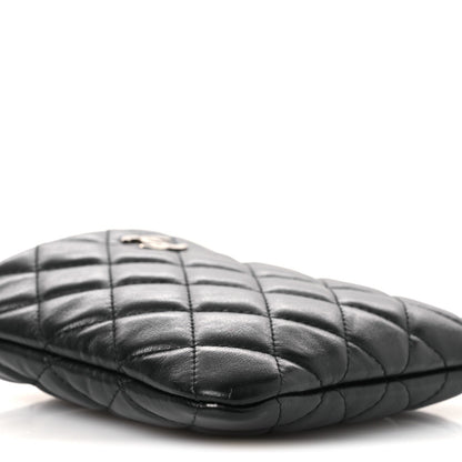 Calfskin Quilted Crossbody Bag Black