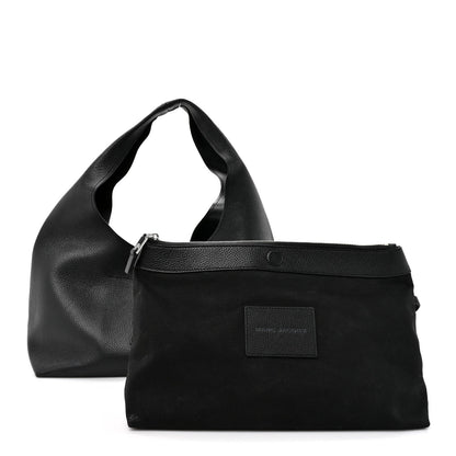 Grained Calfskin Medium The Sack Bag Black