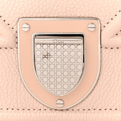 Grained Calfskin Medium Diorama Flap Bag Nude