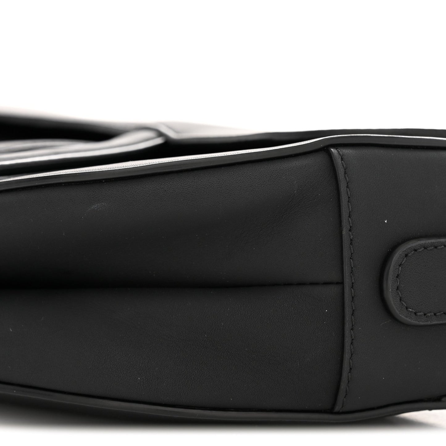Ultra Matte Saddle Bag With Strap Black