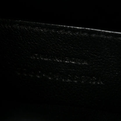 Crinkled Calfskin Matelasse Monogram Baby Niki Chain Satchel Black