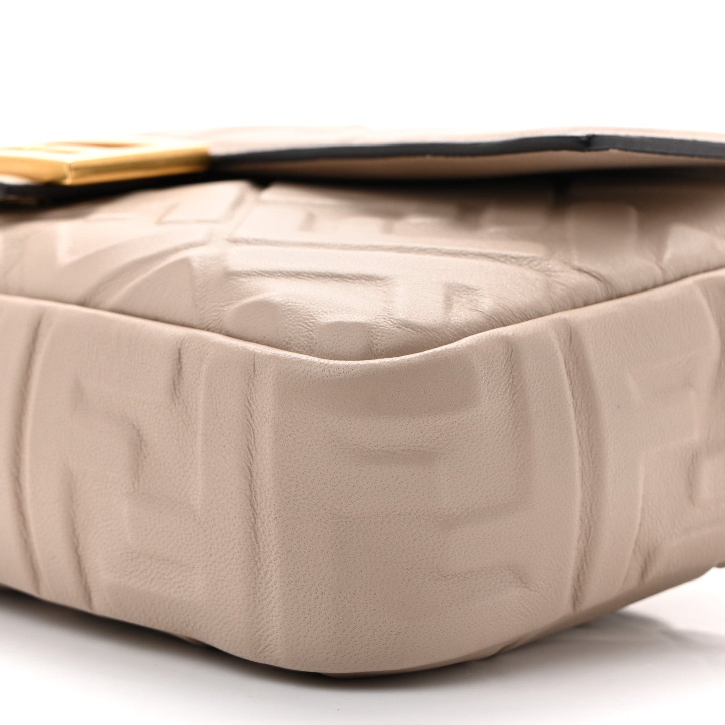 Nappa FF 1974 Embossed Baguette Camelia