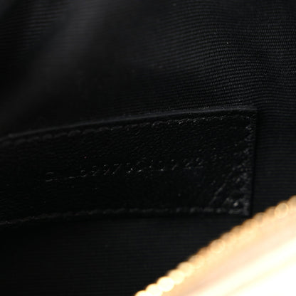 Lambskin Monogram Mini Sade Tube Bag Crema Soft