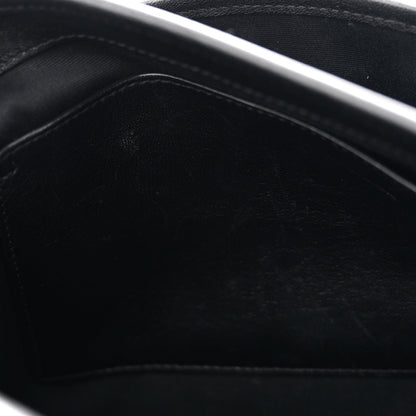 Calfskin Matelasse Monogram Microstud Medium Niki Chain Satchel Black
