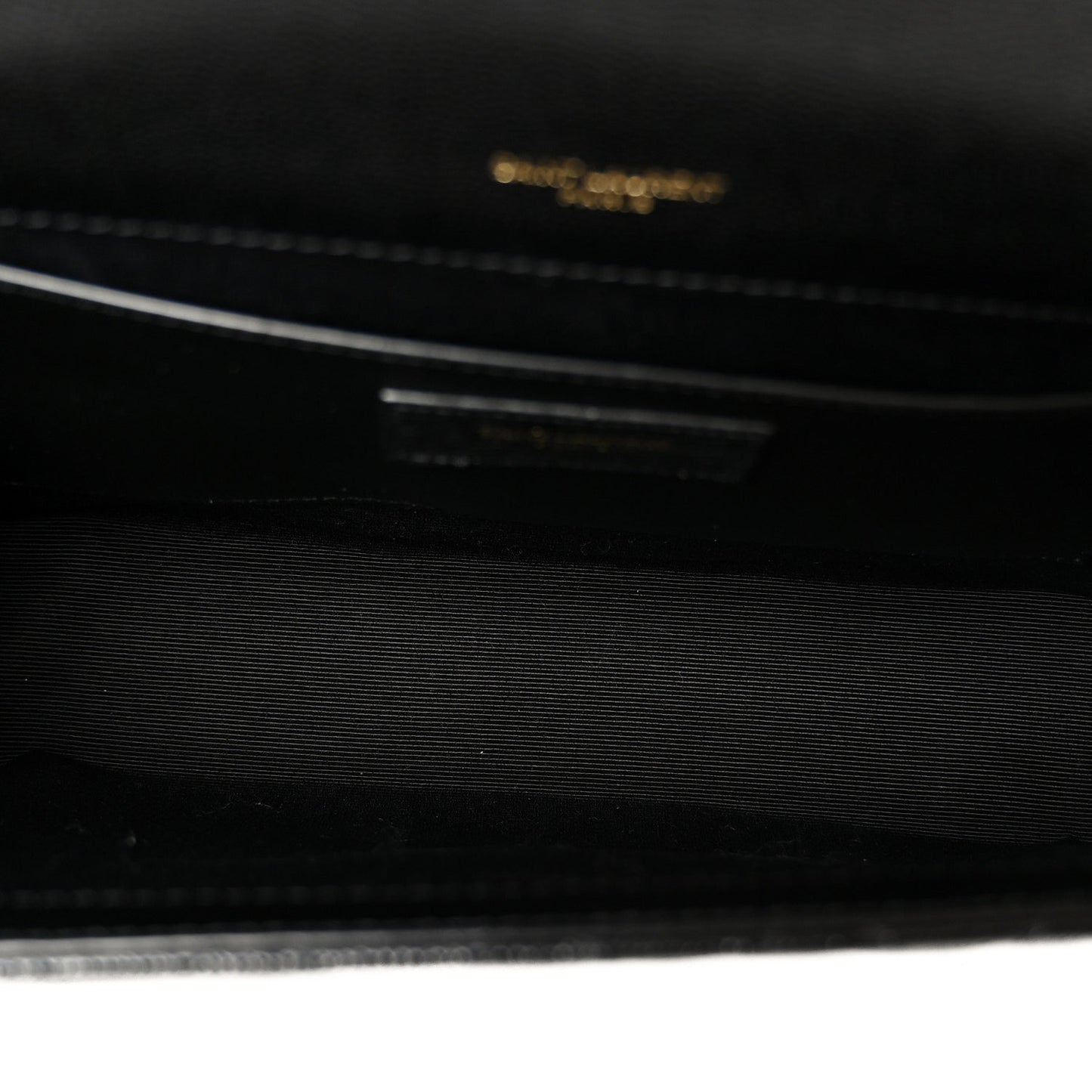Grain De Poudre Textured Mixed Matelasse Triquilt Medium Monogram Satchel Black