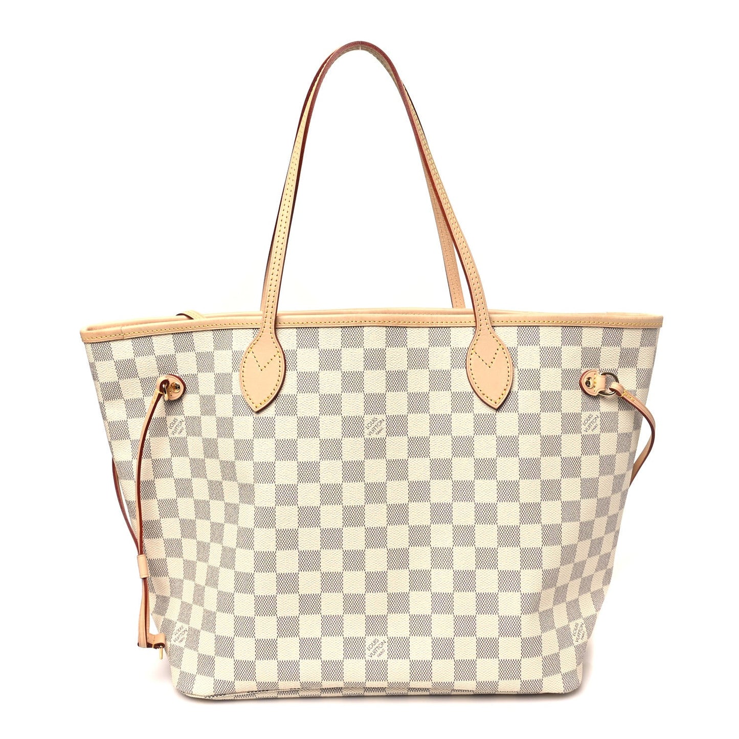 Damier Azur Neo Neverfull MM Rose Ballerine