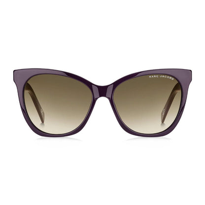 Marc Jacobs Sunglasses Cat Eye Full Rim, Plum Frame and Brown Gradient Lens MARC336/S00T7HA