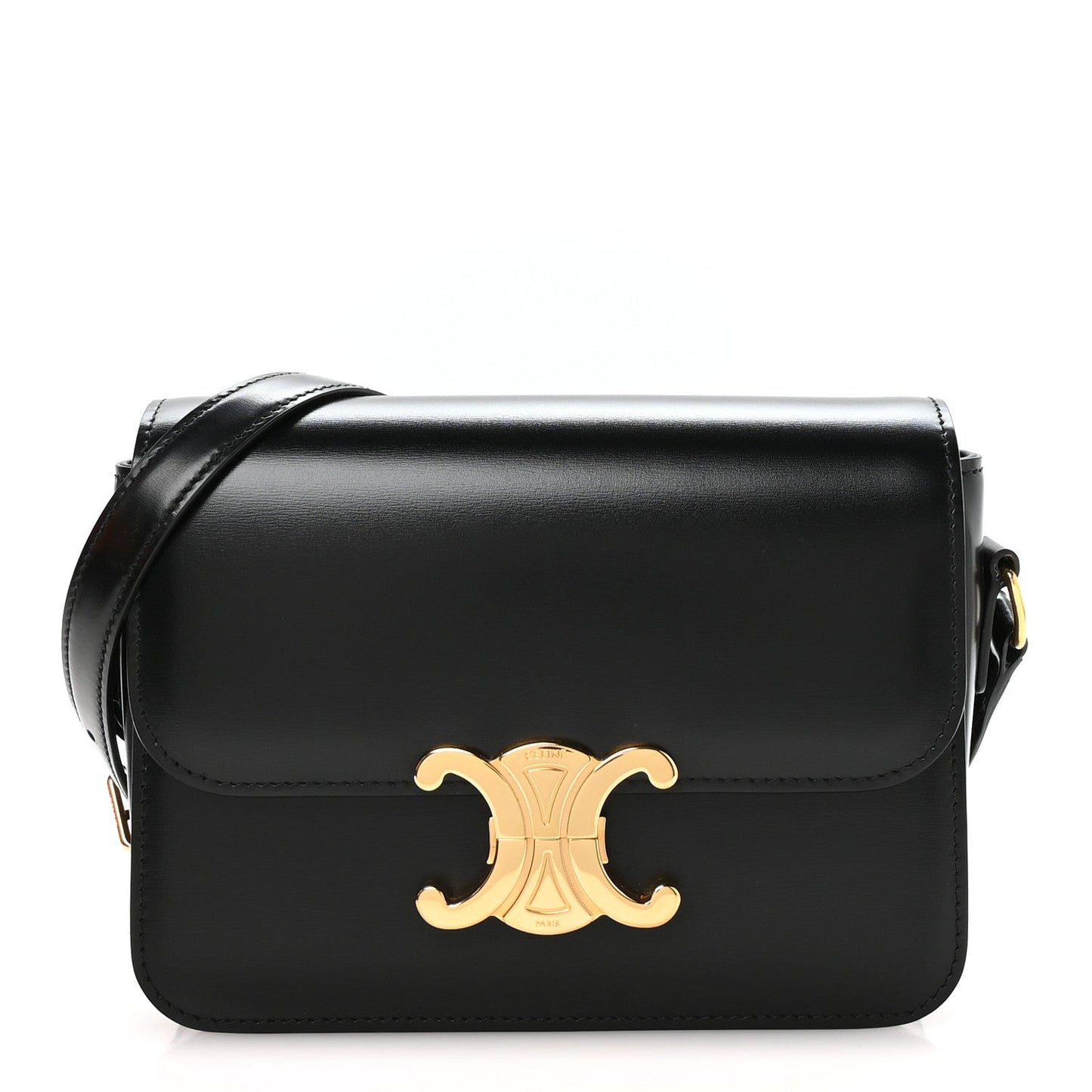 Shiny Calfskin Teen Triomphe Black