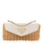 Midollino City Calfskin Mini Bag Naturale White