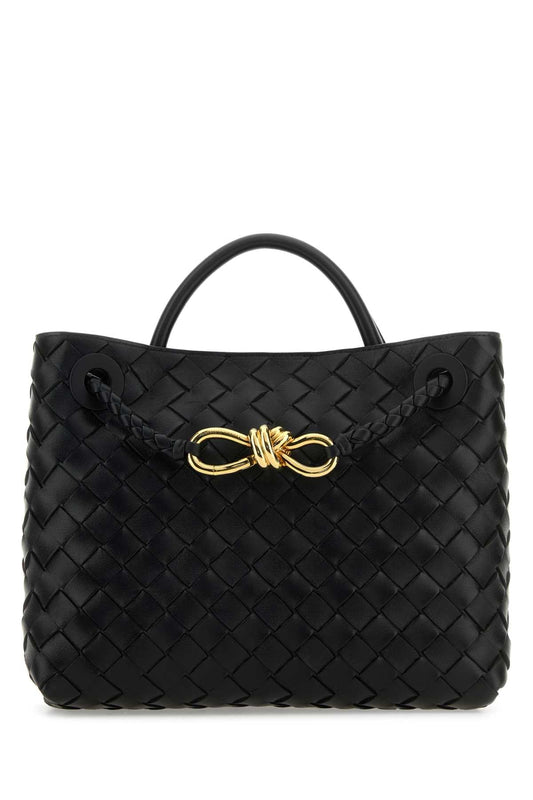 Bottega Veneta Women Black Leather Small Andiamo Handbag