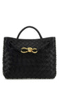 Bottega Veneta Women Black Leather Small Andiamo Handbag
