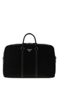 Prada Men Black Re-Nylon Travel Bag