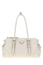 Prada Women Chalk Leather Medium Prada Bonnie Shoulder Bag