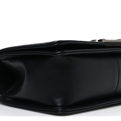 Lambskin Quilted New Medium Boy Flap Black