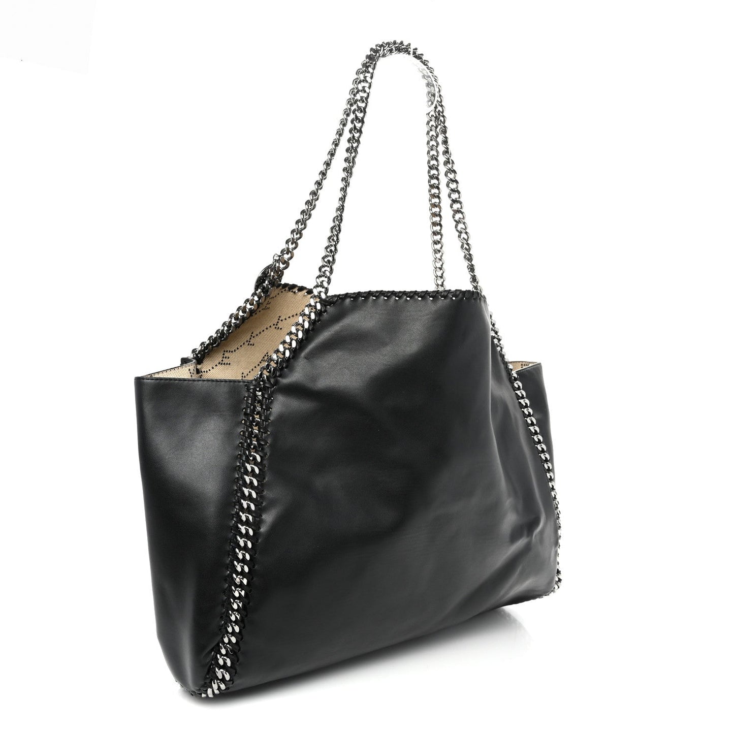 Alter Nappa Falabella Fine Chain Tote Black