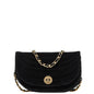 Chanel Half Moon Suede Shoulder Bag