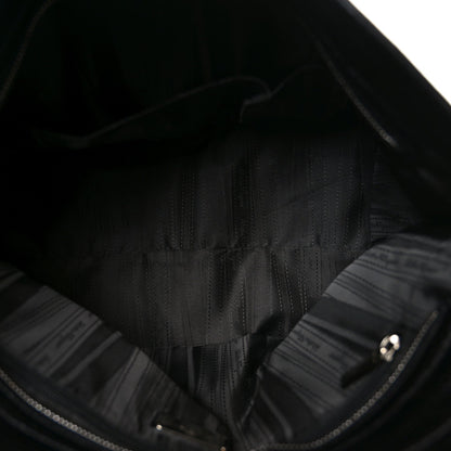 Calfskin Large Sofia Shoulder Bag Black