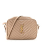 Calfskin Matelasse Monogram Lou Camera Bag Dark Beige