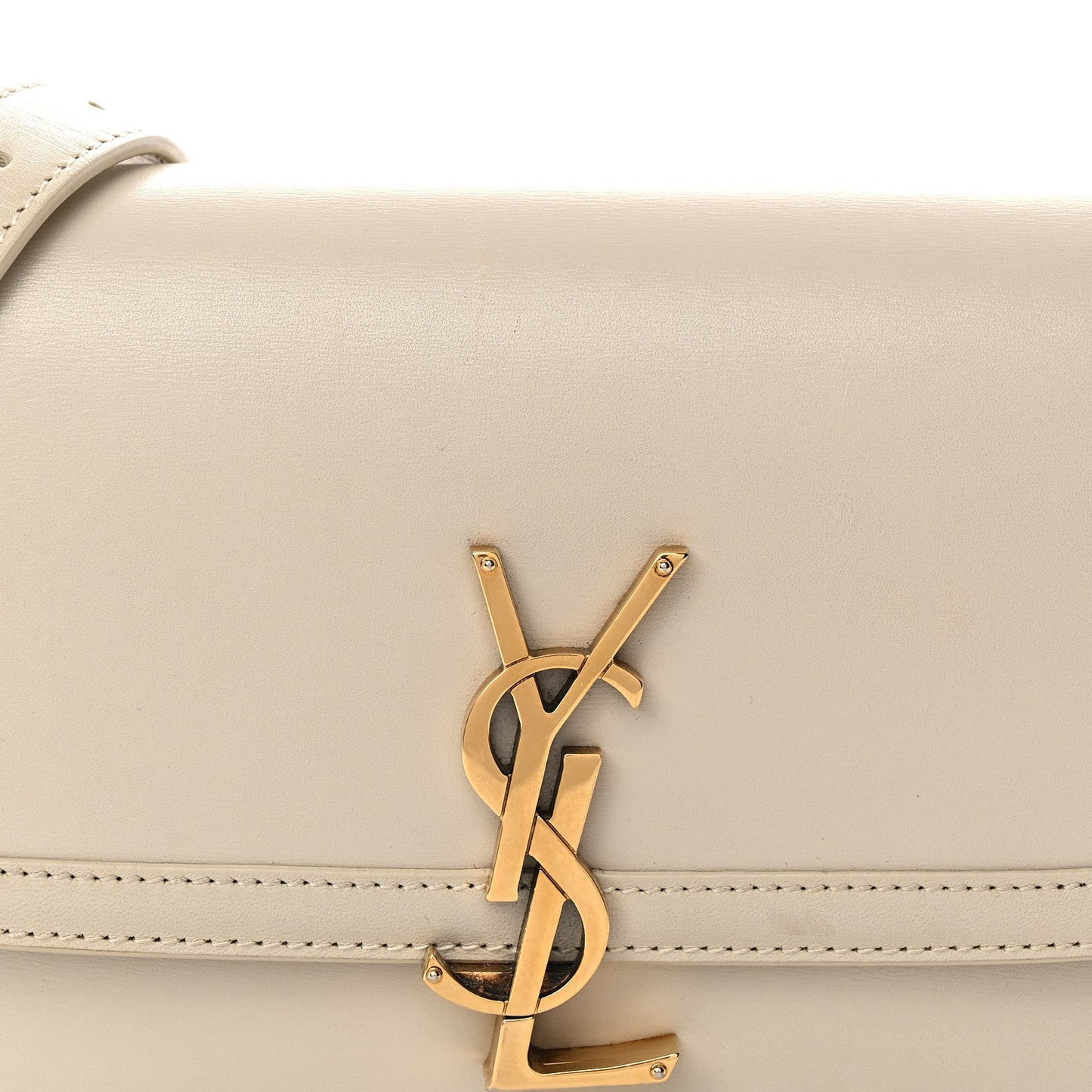 Smooth Calfskin Small Solferino Satchel Ivory