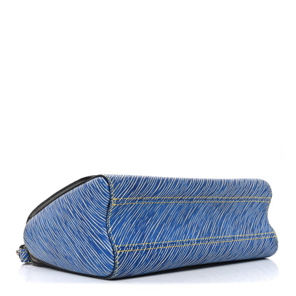 Epi Pins Twist Shoulder Bag MM Denim Light