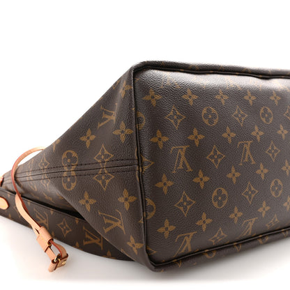 Monogram Stamped Inside Out Neverfull Bandouliere GM Beige