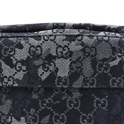 Denim GG Monogram Camouflage Belt Bag Blue