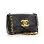 Chanel Single Flap Quilted Lambskin Leather Shoulder Bag