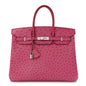 Ostrich Birkin 35 Fuchsia