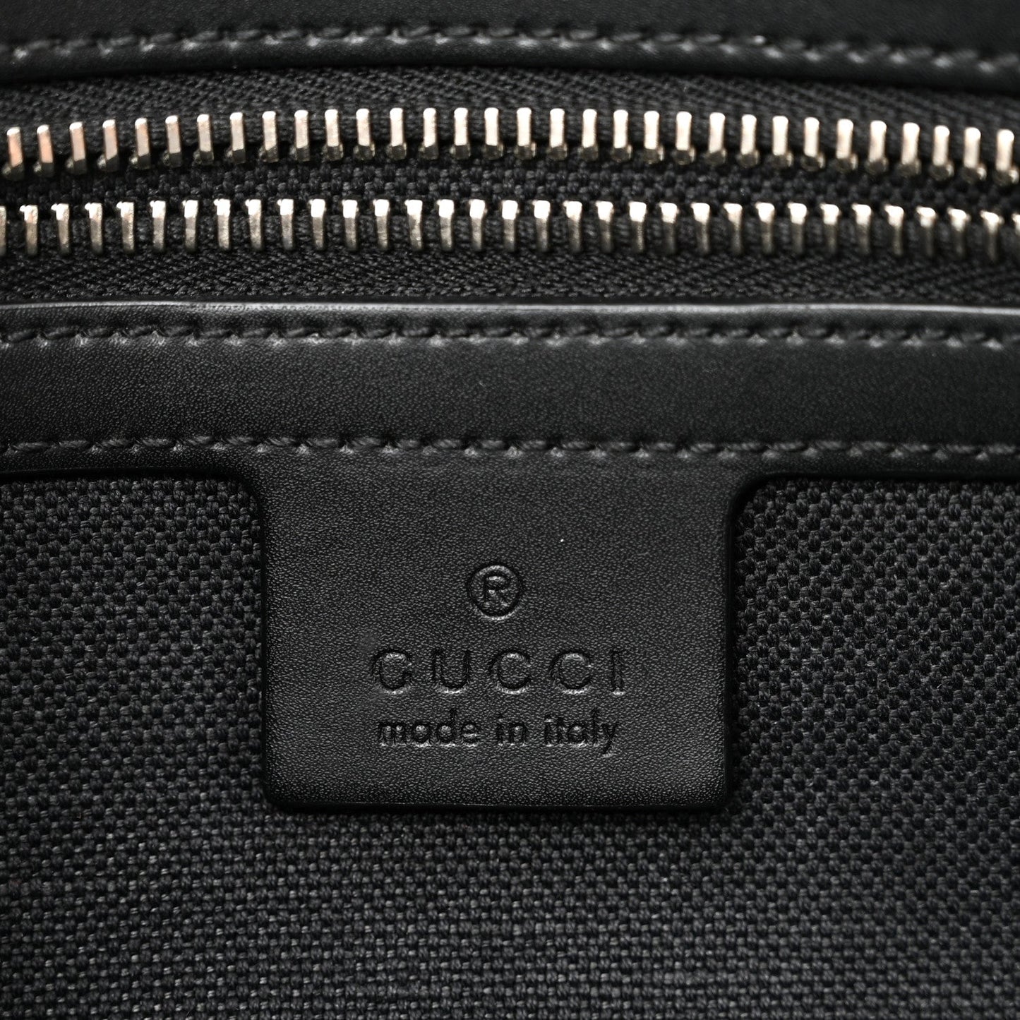 Soft GG Supreme Monogram Web Belt Bag Black Grey
