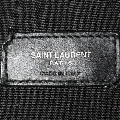 Canvas Signature Embroidered City Backpack Black