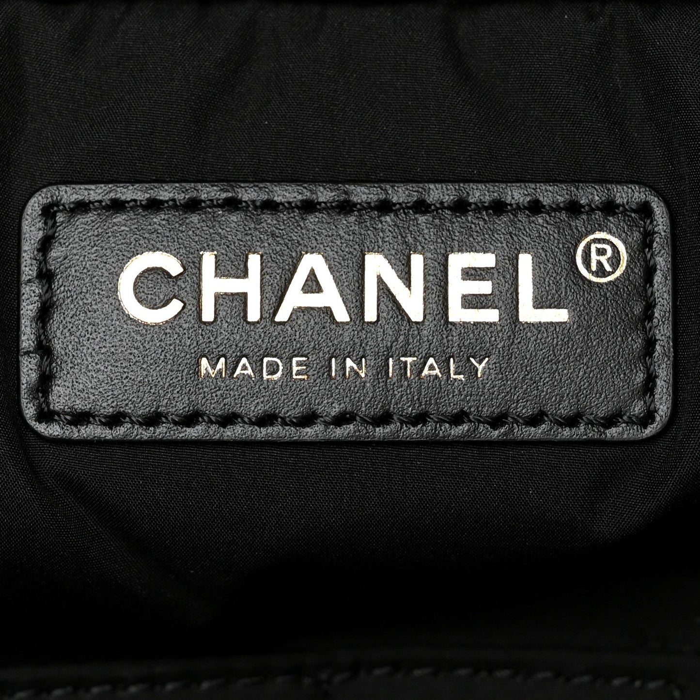 Shiny Grained Calfskin Quilted Travel Bowling Bag Black