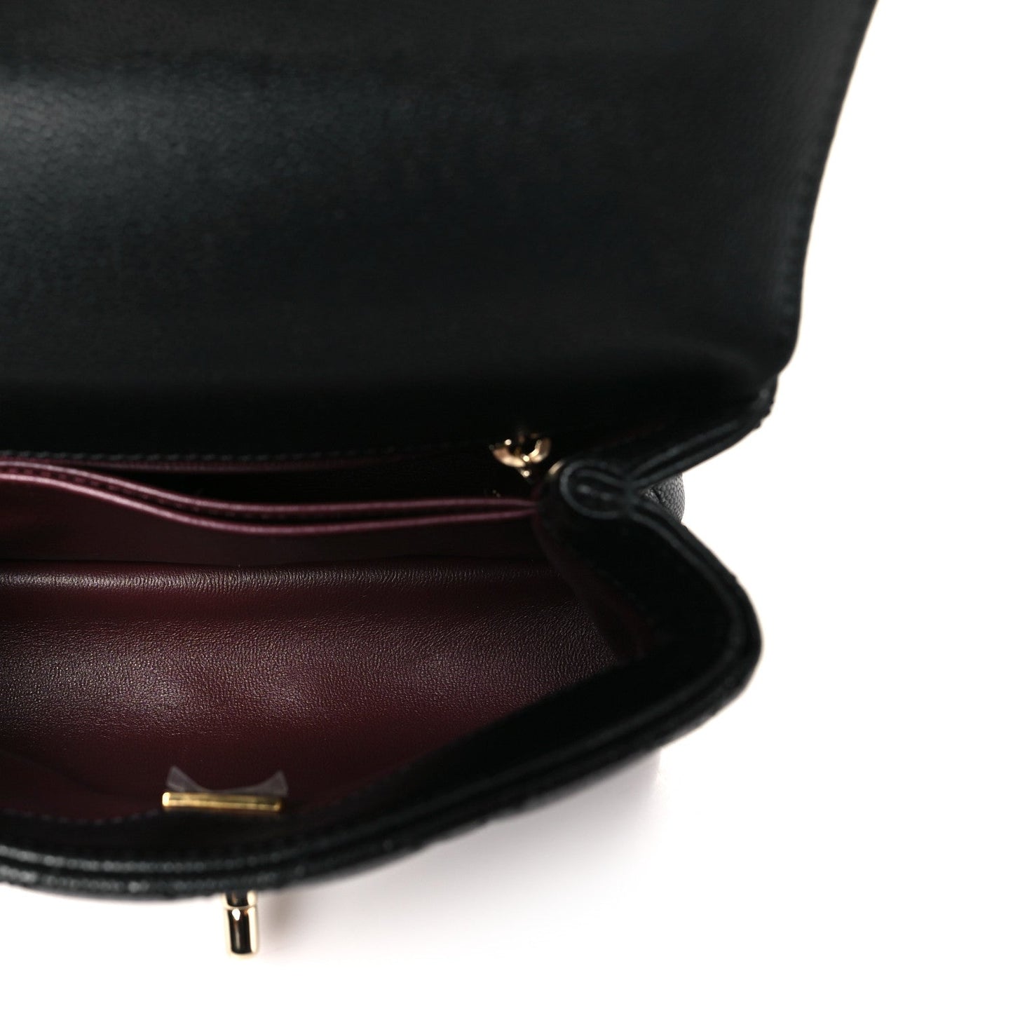 Caviar Quilted Extra Mini Coco Handle Flap Black