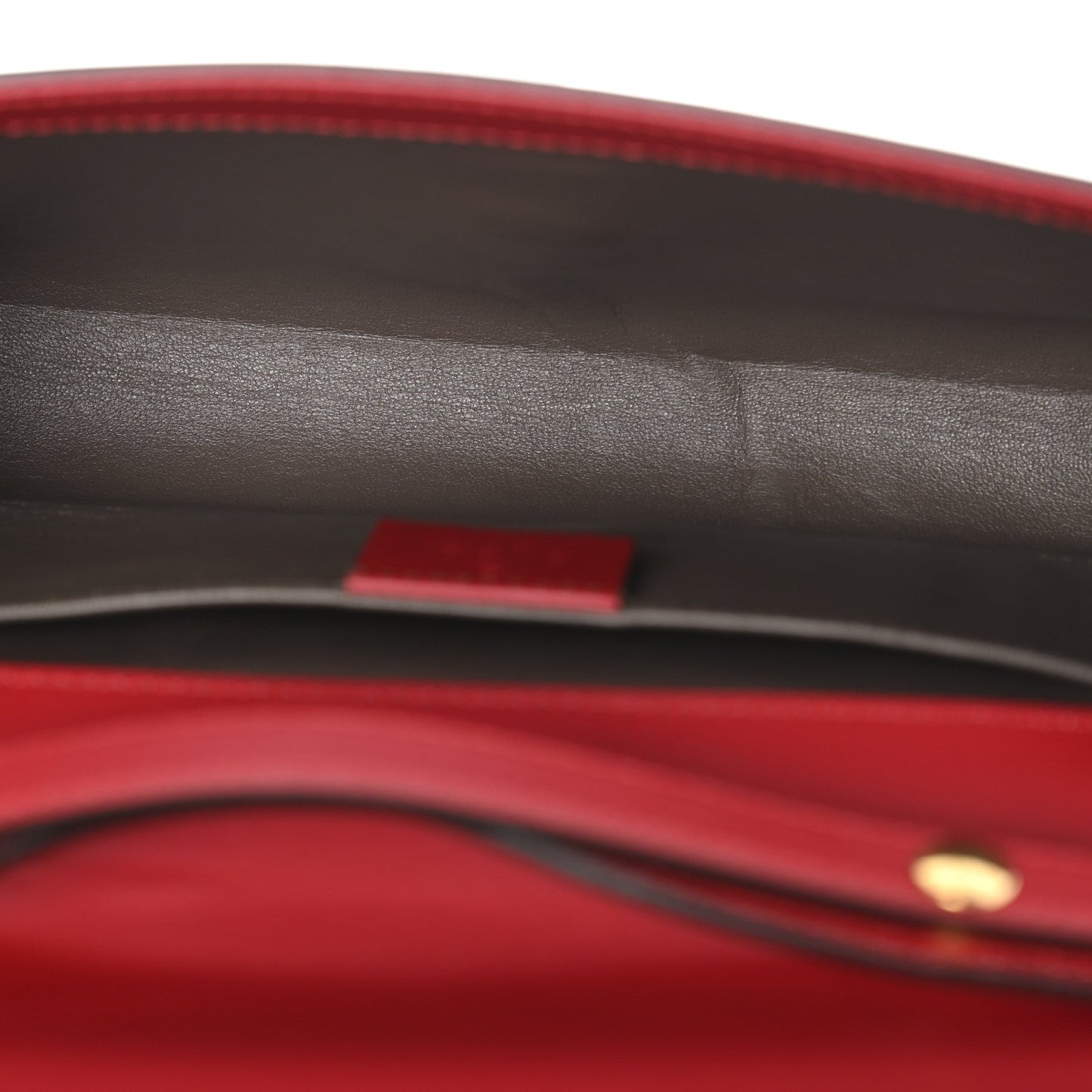 Smooth Calfskin Small Zumi Top Handle Shoulder Bag Hibiscus Red