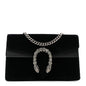 Suede Super Mini Dionysus Shoulder Bag Black