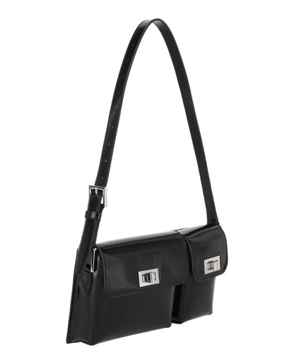 ByFar Womens Billy Patent Shoulder Bag