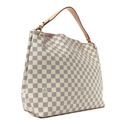 Damier Azur Graceful MM Rose Ballerine