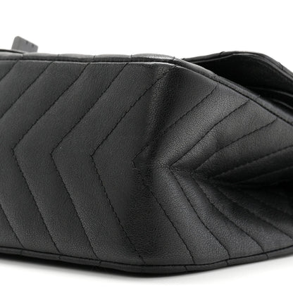 Sheepskin Chevron Quilted 2.55 Reissue 225 Double Flap So Black