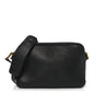 Glace Calfskin Embossed Logo Crossbody Black
