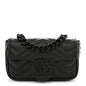 Calfskin Matelasse Monochrome GG Marmont Chain Belt Bag Black