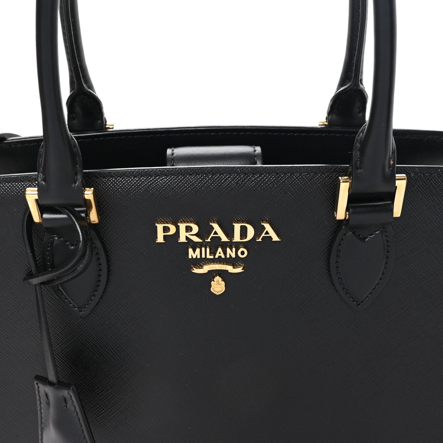 Saffiano Soft Calfskin Large Tote Black