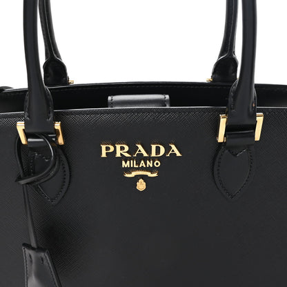 Saffiano Soft Calfskin Large Tote Black