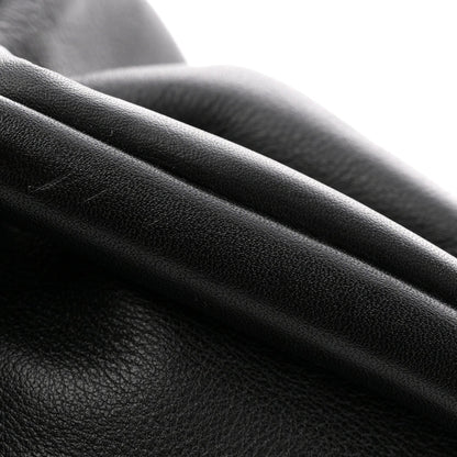 Smooth Butter Calf The Pouch Oversized Clutch Black