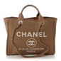 Mixed Fibers Small Deauville Tote Dark Beige