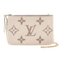 Louis Vuitton Pochette Double Zip Monogram Empreinte 2way Shoulder Bag