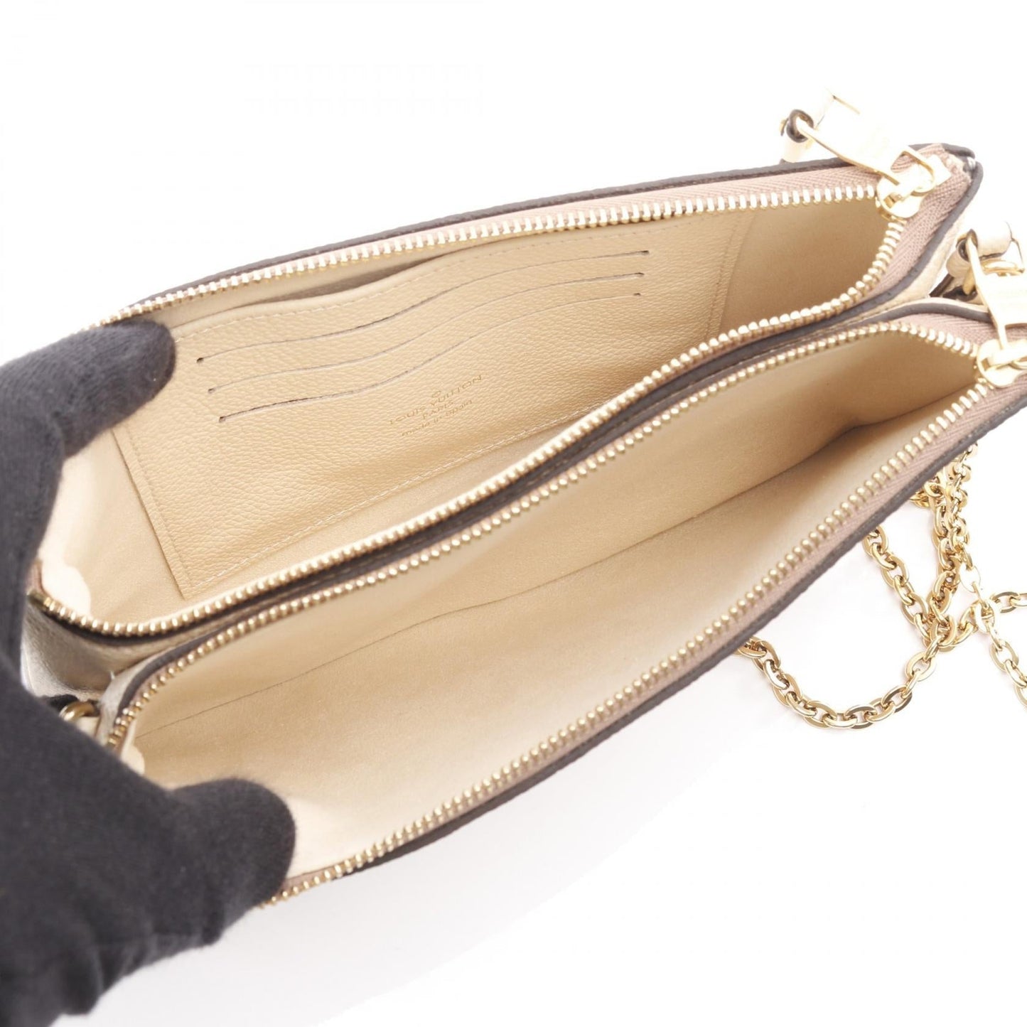 Louis Vuitton Pochette Double Zip Monogram Empreinte 2way Shoulder Bag