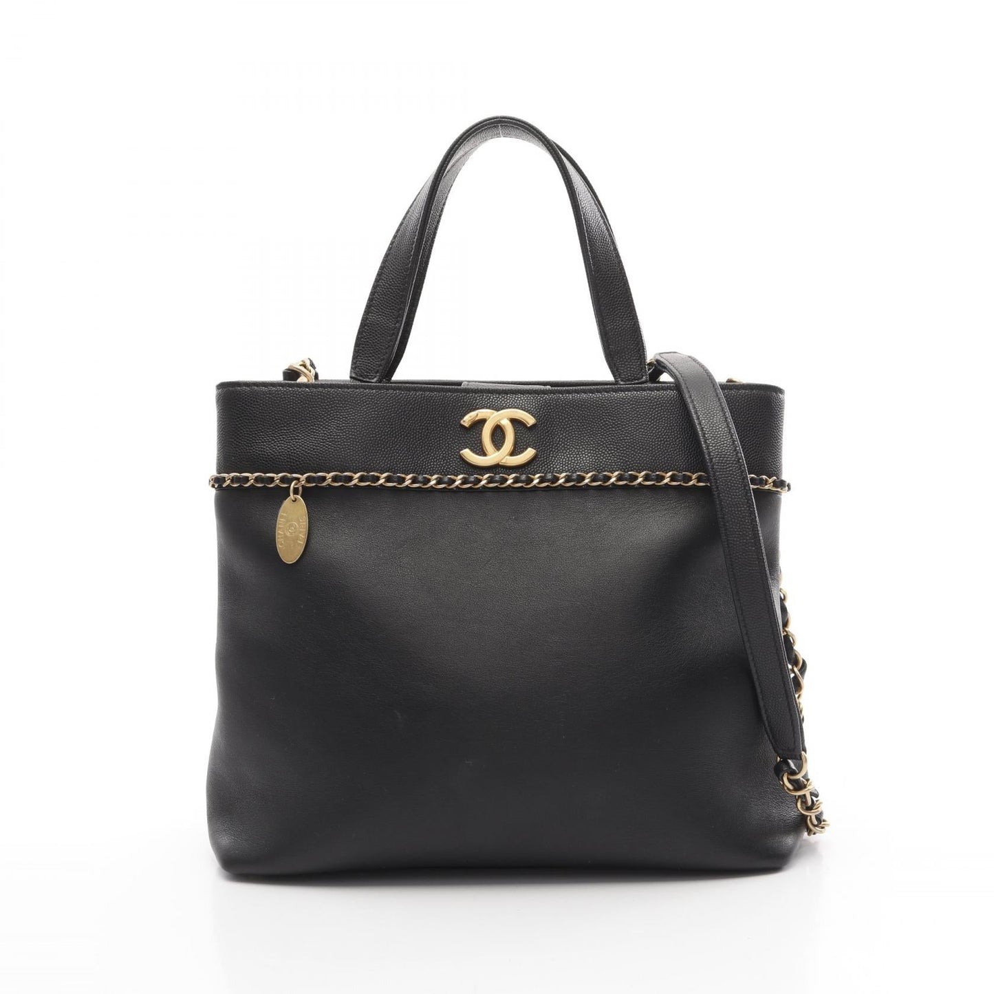Chanel Coco Mark Matelassé Grained Calfskin Shoulder Bag