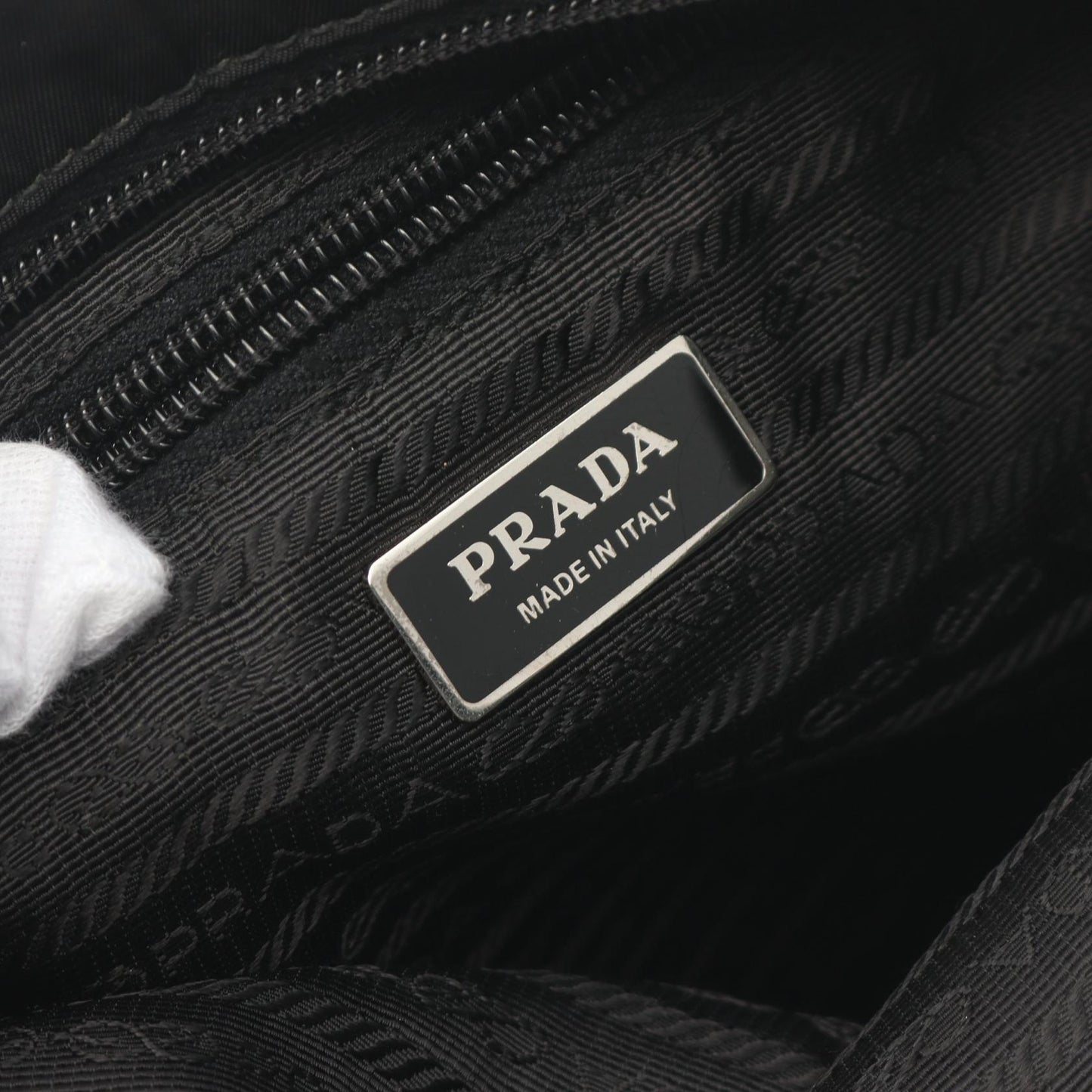Prada TESSUTO+SAFFI Nylon Saffiano Leather Shoulder Bag