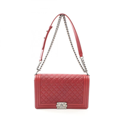 Chanel Boy Chanel Chevron Caviar Skin Shoulder Bag
