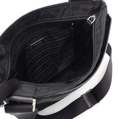 Prada VIAGGIO Nylon Saffiano Leather Shoulder Bag